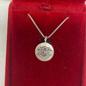 Harley Davidson Sterling Silver 20" Necklace